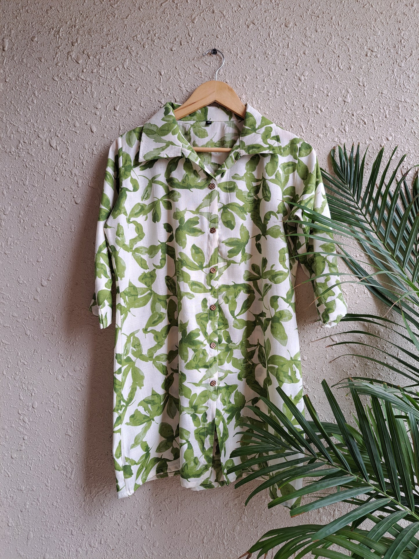 Leafy Green Pure Cotton Co-ord Set