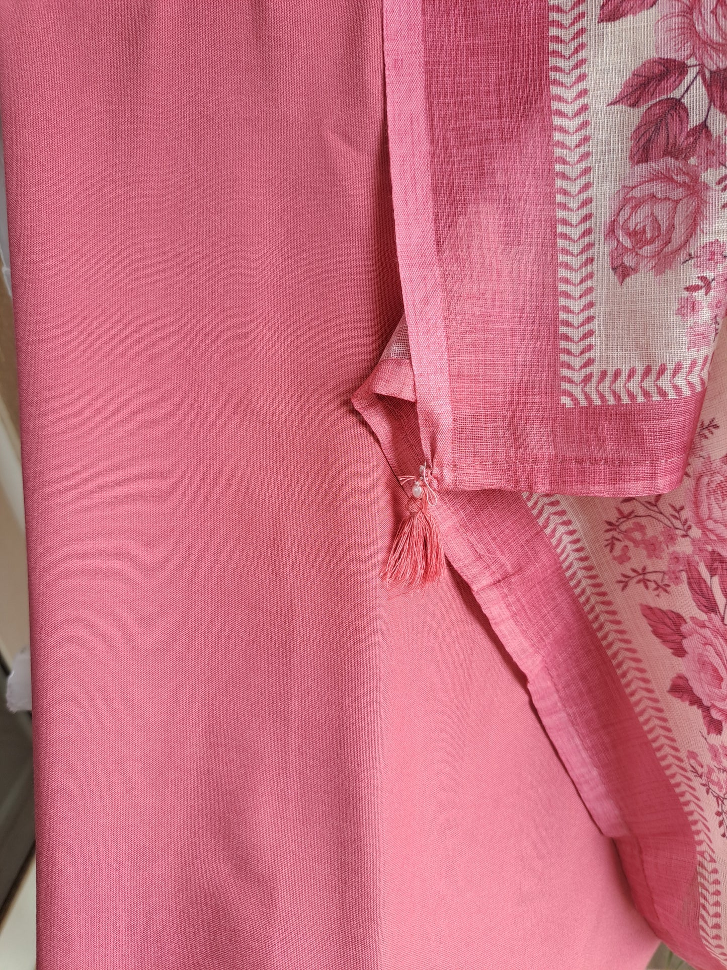 Pink Maheshwari Suit Set
