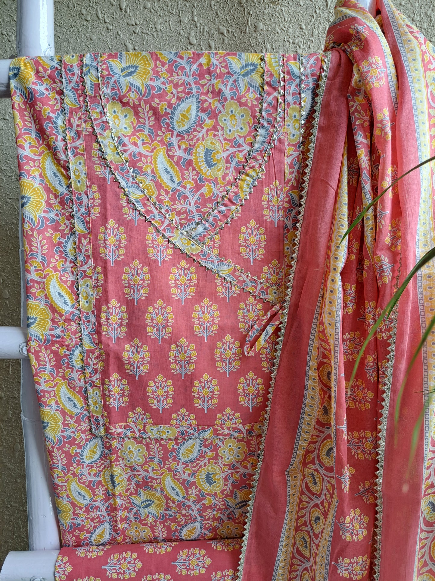 Cotton Mul Mul Suit