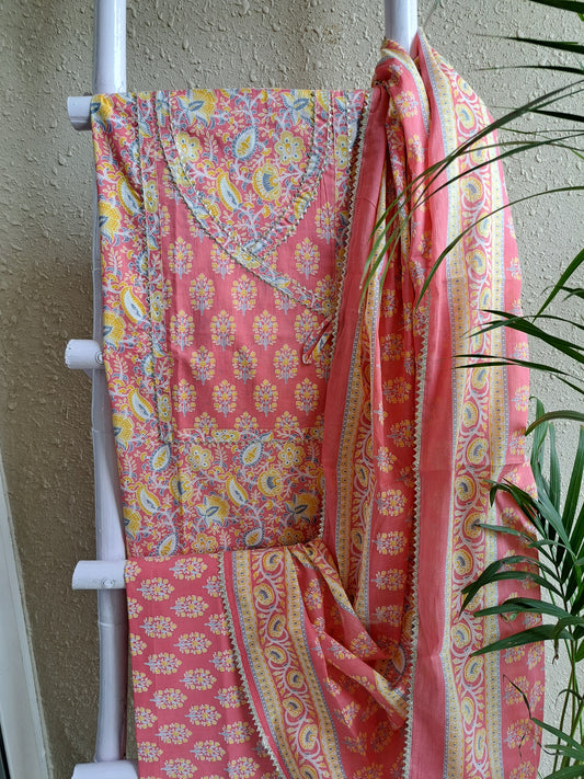 Cotton Mul Mul Suit